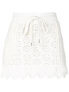 Fenty X Puma Scalloped Drawstring Mini Skirt - White