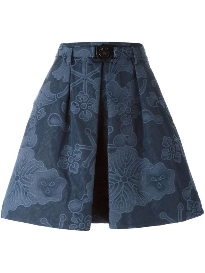 Kenzo 'tanami' Skirt, Women's, Size: 38, Blue, Polyester/acrylic/other Fibers