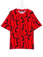 Jeremy Scott Junior Teen Phone Print T-shirt - Red