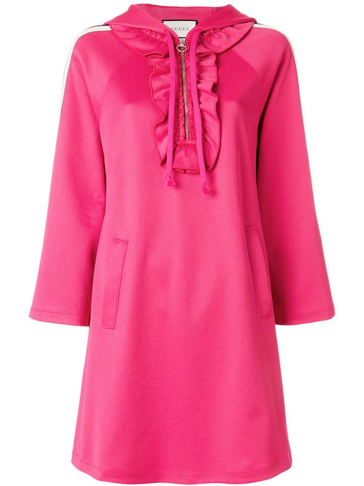 Gucci Hooded Dress - Pink & Purple
