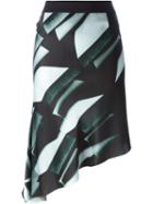 Ann Demeulemeester Asymmetric Skirt, Women's, Size: 36, Green, Silk
