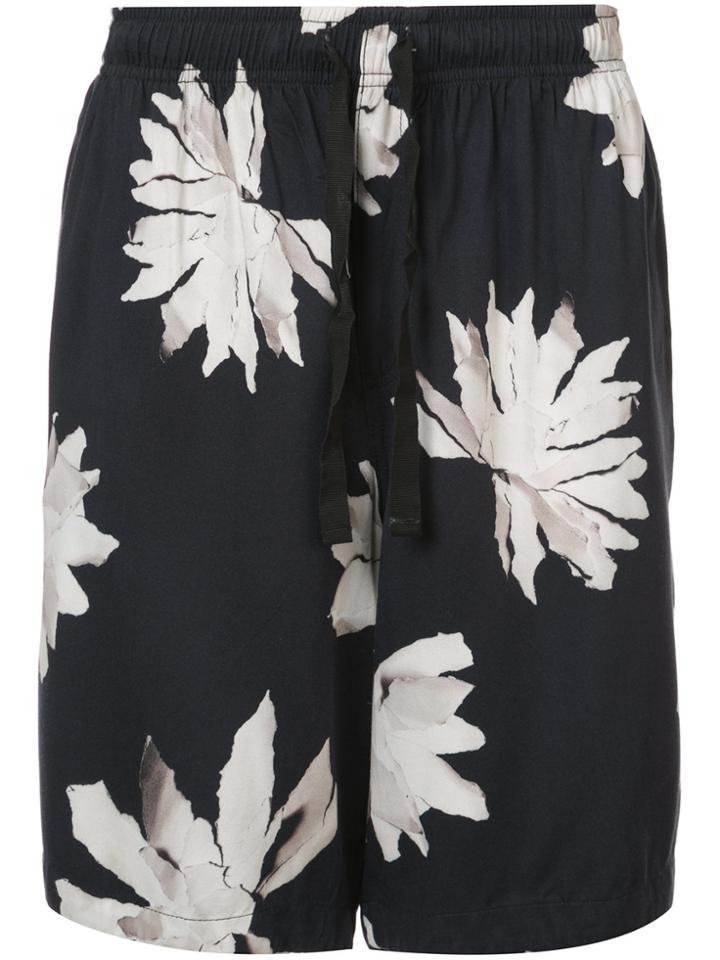 Osklen Flower Print Shorts - Blue
