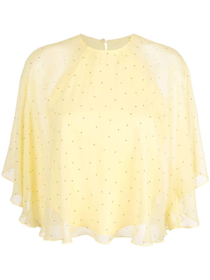Michelle Mason Flutter Top - Yellow