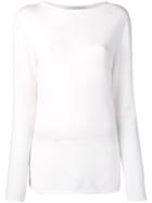 Blugirl Plain Knitted Jumper - White