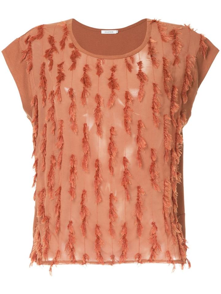 Guild Prime Fringe Blouse - Brown