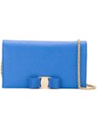Salvatore Ferragamo 'vara' Wallet Chain, Women's, Blue