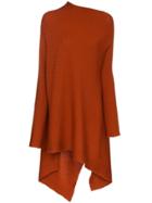 Marques'almeida Asymmetric Ribbed Wool Dress - Red