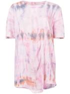 Raquel Allegra Tie-dye Print Baggy T-shirt - Pink & Purple