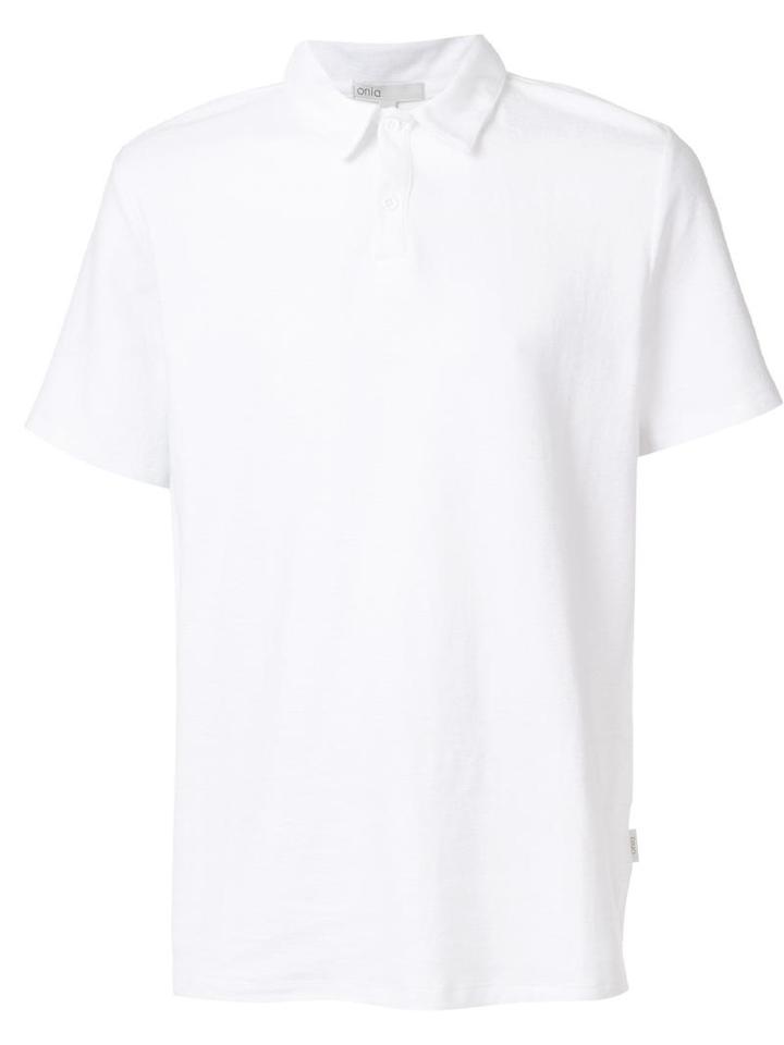 Onia 'alec' Polo Shirt, Men's, Size: Xxl, White, Spandex/elastane/rayon/cotton