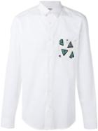 Kenzo - Printed Pocket Shirt - Men - Cotton - 40, White, Cotton