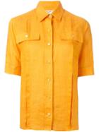Céline Vintage Chest Pocket Shirt, Women's, Size: 42, Yellow/orange