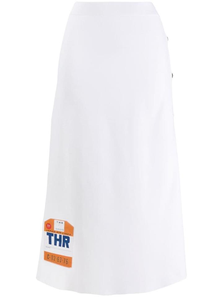 Mrz Gonna Tag Patch Skirt - White
