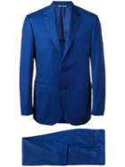 Canali Formal Two-piece Suit, Men's, Size: 56, Blue, Silk/wool/cupro