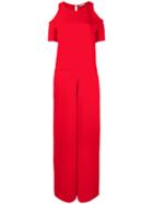 P.a.r.o.s.h. Cold Shoulder Jumpsuit, Women's, Size: Medium, Red, Polyester