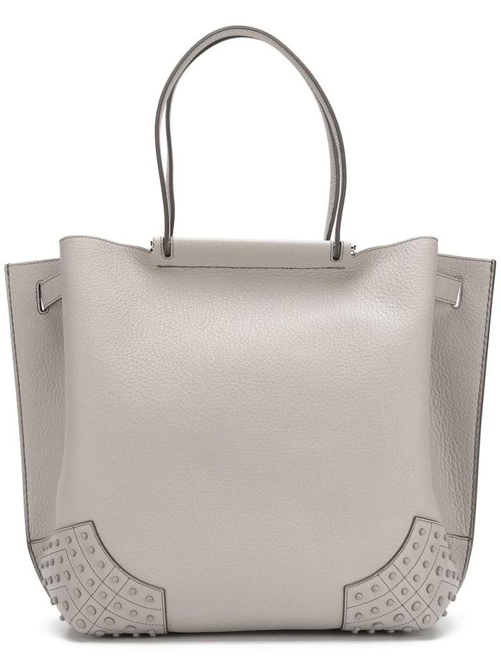 Tod's Medium 'sac' Tote, Women's, Grey, Leather