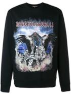 Roberto Cavalli Winged Leopard Sweatshirt - Black