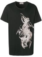 Yohji Yamamoto Graphic Print T-shirt - Black