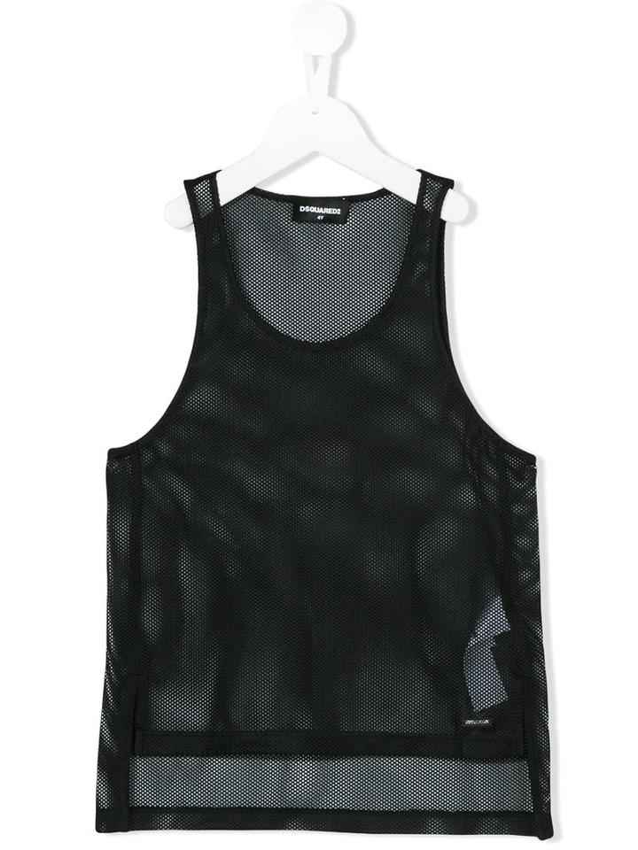 Dsquared2 Kids - Classic Vest Top - Kids - Polyester - 4 Yrs, Toddler Boy's, Black