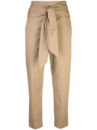 Brunello Cucinelli Belted Straight Trousers - Neutrals
