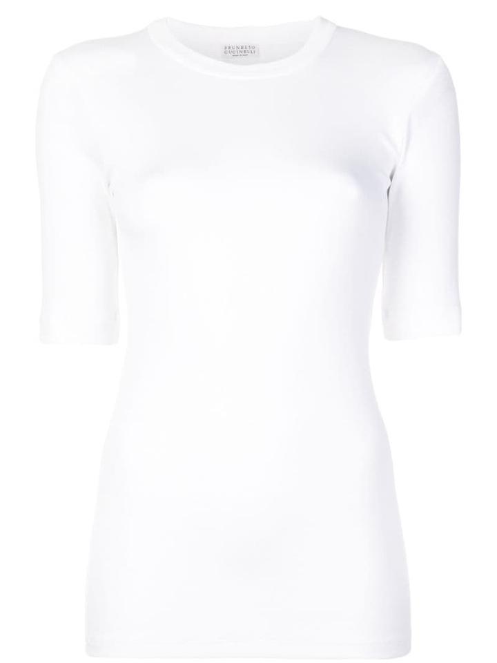 Brunello Cucinelli Fitted T-shirt - White