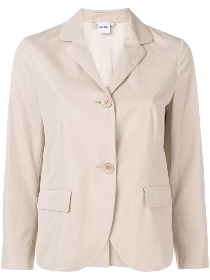 Aspesi Single-breasted Blazer - Neutrals