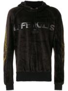 Tom Rebl Velvety Effect Hoodie - Black