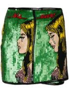 Olympia Le-tan It's All Over Embroidered Skirt - Multicolour