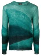 Roberto Collina Colour-block Fitted Sweater - Green