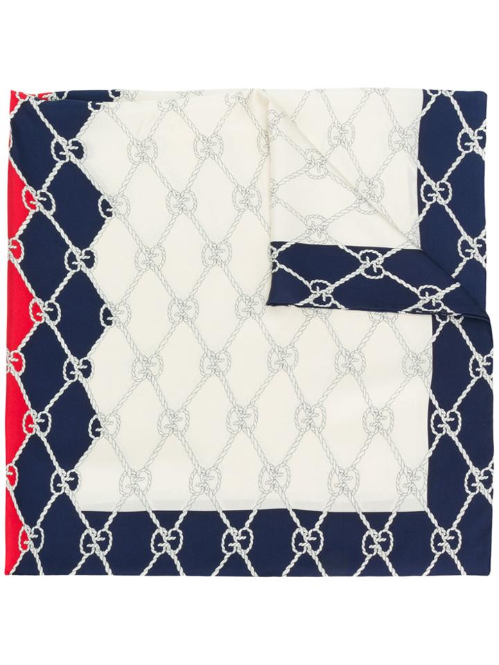 Gucci Gucci Rhombus Print Scarf - Nude & Neutrals