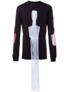 Cottweiler - Fringes Detail Sweatshirt - Men - Cotton - L, Black, Cotton