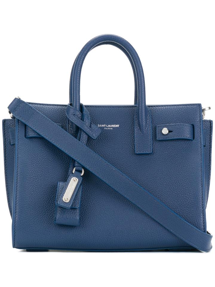 Saint Laurent Mini Sac De Jour Bag - Blue