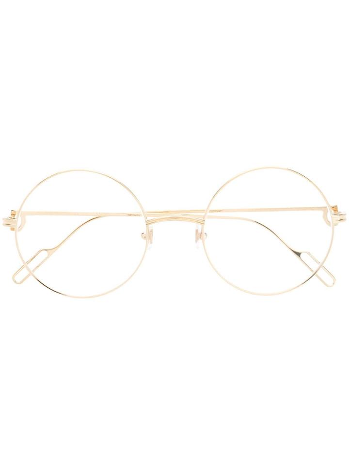 Cartier Round Shaped Glasses - Gold