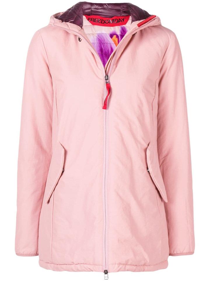 Freedomday Short Hooded Jacket - Pink & Purple