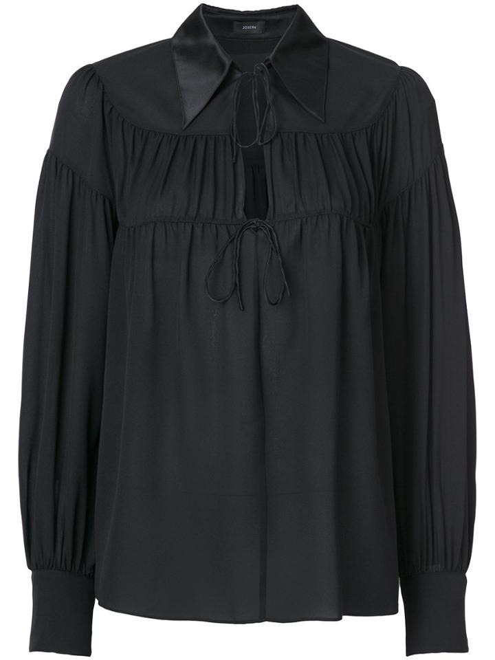 Joseph Key-hole Blouse - Black
