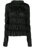 Jourden Varie Satin Blouse - Black