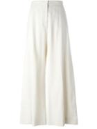 Stella Mccartney Palazzo Trousers, Women's, Size: 40, Nude/neutrals, Linen/flax/viscose/spandex/elastane