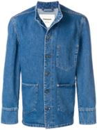 Tom Wood Boxy Round-neck Jacket - Blue