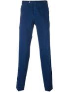 Pt01 Slim-fit Chinos, Men's, Size: 50, Blue, Cotton/spandex/elastane