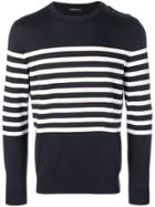 Ermenegildo Zegna Striped Sweater - Blue
