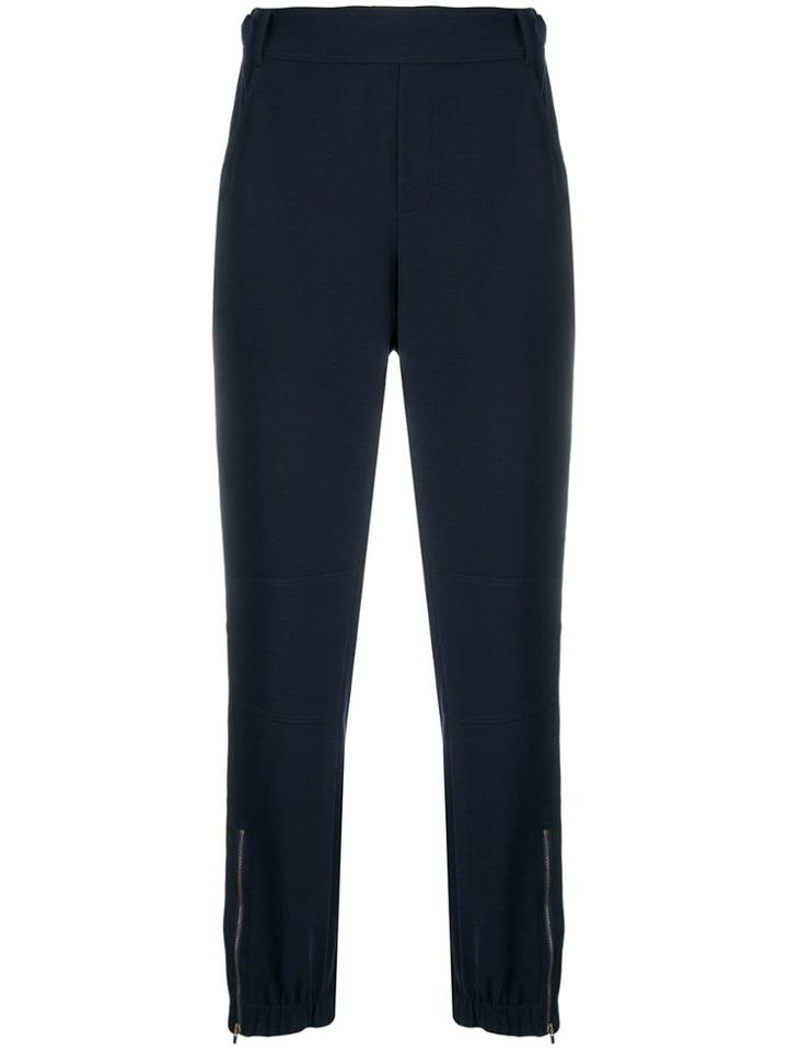 P.a.r.o.s.h. Zip Cuff Tailored Joggers - Blue
