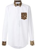 Dolce & Gabbana Gold Fit Shirt With Leo Detail - White