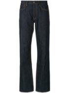 Ports 1961 Contrast Stitch Loose Fit Jeans - Blue