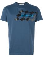 Golden Goose Deluxe Brand Printed T-shirt, Men's, Size: Large, Blue, Cotton