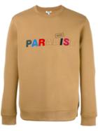 Kenzo Paradise Slogan Sweatshirt, Men's, Size: Small, Brown, Cotton/lyocell/viscose/polyester