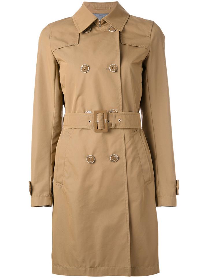 Herno Classic Trenchcoat, Women's, Size: 44, Brown, Polyamide/cotton/polyester