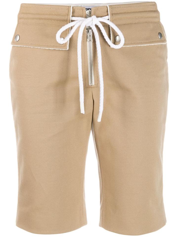 Courrèges Drawstring Waist Shorts - Neutrals