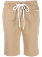 Courrèges Drawstring Waist Shorts - Neutrals