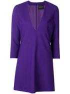 Erika Cavallini V-neck Short Dress - Purple