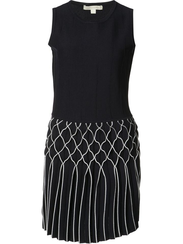 Jonathan Simkhai - Diamond Pleated Dress - Women - Nylon/rayon - Xs, Blue, Nylon/rayon