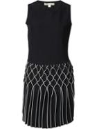 Jonathan Simkhai - Diamond Pleated Dress - Women - Nylon/rayon - Xs, Blue, Nylon/rayon
